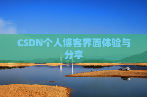 CSDN个人博客界面体验与分享